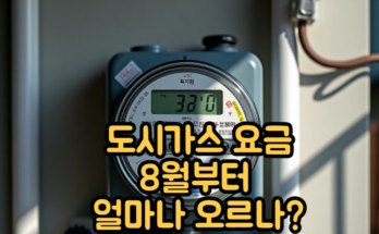 도시가스 요금, 8월부터 얼마나 오르나? 지역별 요금 확인법까지!📊