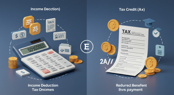 소득공제 vs 세액공제: 차이를 완벽히 이해하자 🧾