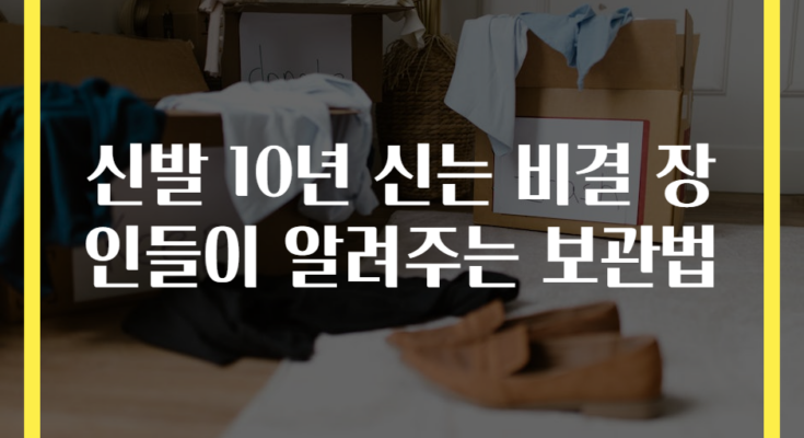 신발 10년 신는 비결 장인들이 알려주는 보관법