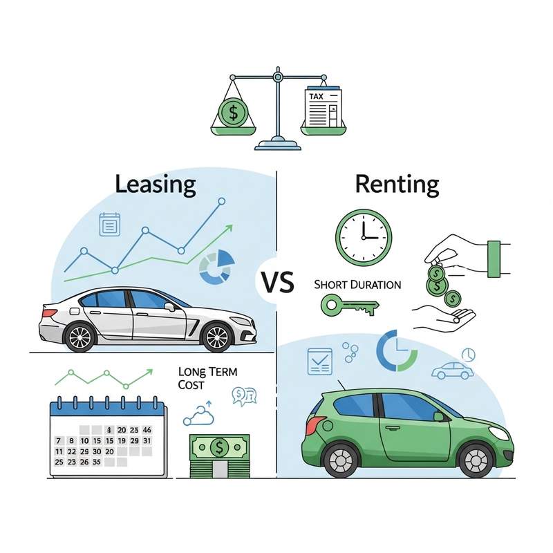 자동차 리스 vs 렌트 차이? 장단점, 개인사업자 세금 혜택 총정리